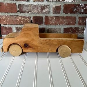 Vintage Handmade Wood Toy Truck